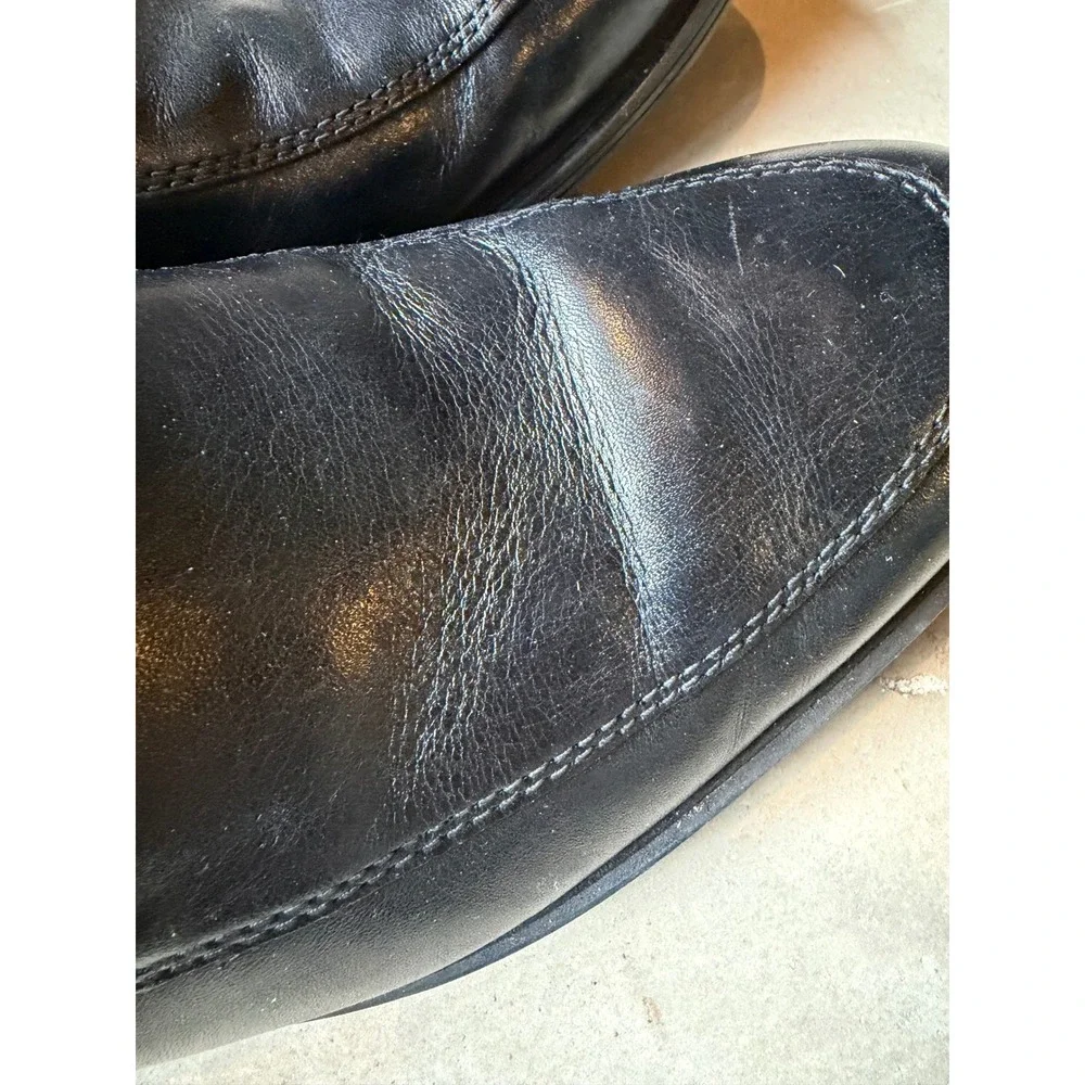 Clarks‎ Collection Extreme Comfort Mens Black Leather Loafers Slip On Shoes 8 M